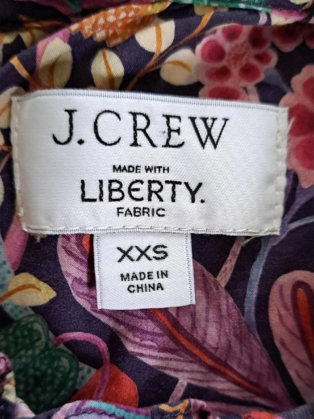 J.Crew Women's Green and Purple Blouse
